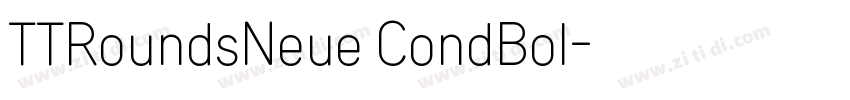 TTRoundsNeue CondBol字体转换